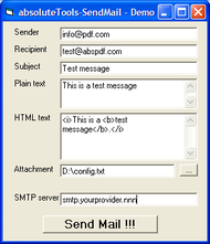 absoluteTools-SendMail screenshot